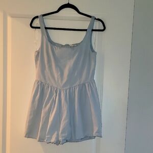 Light Blue Sleeveless Romper